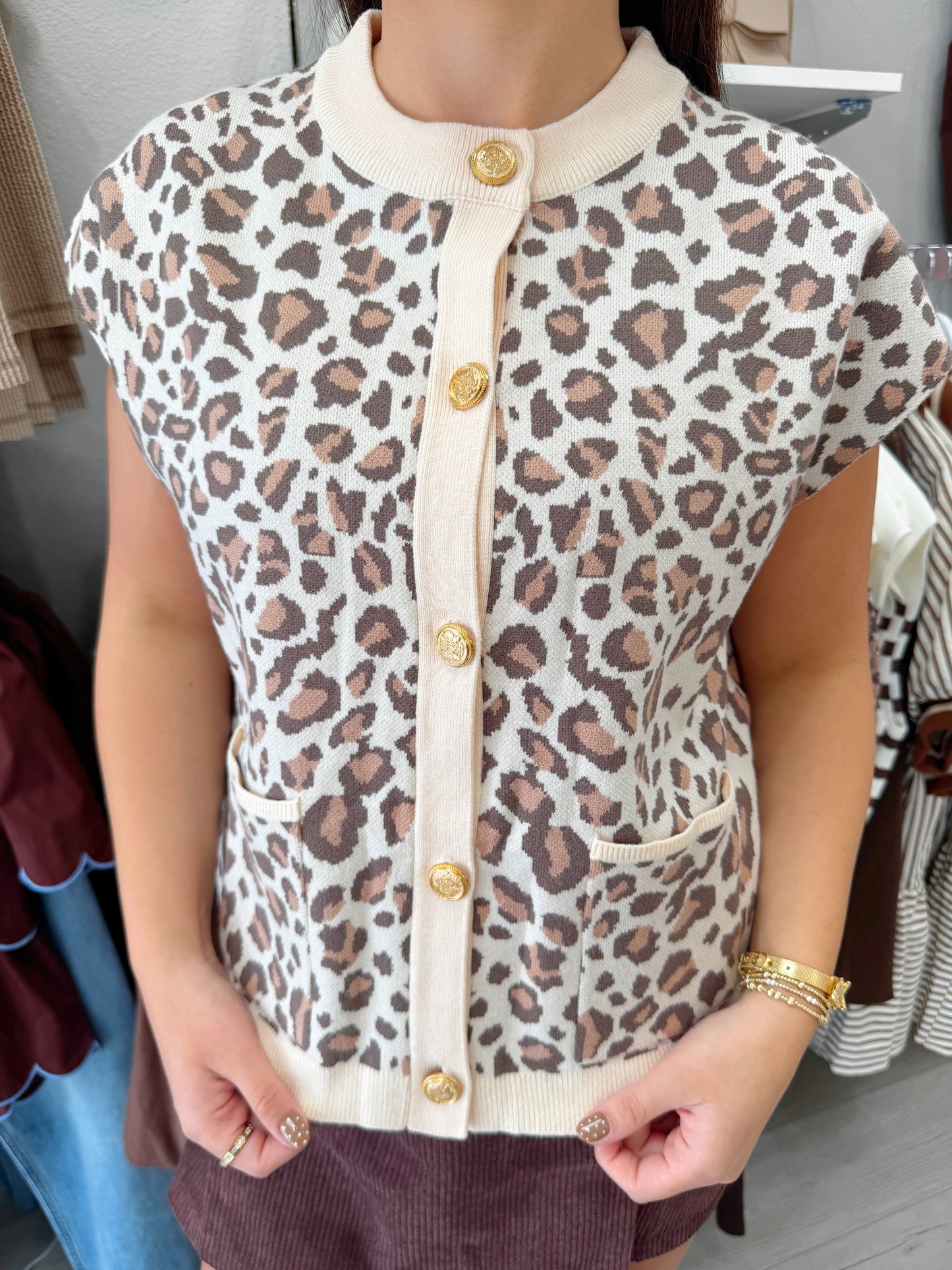 Button Down Sweater Vest