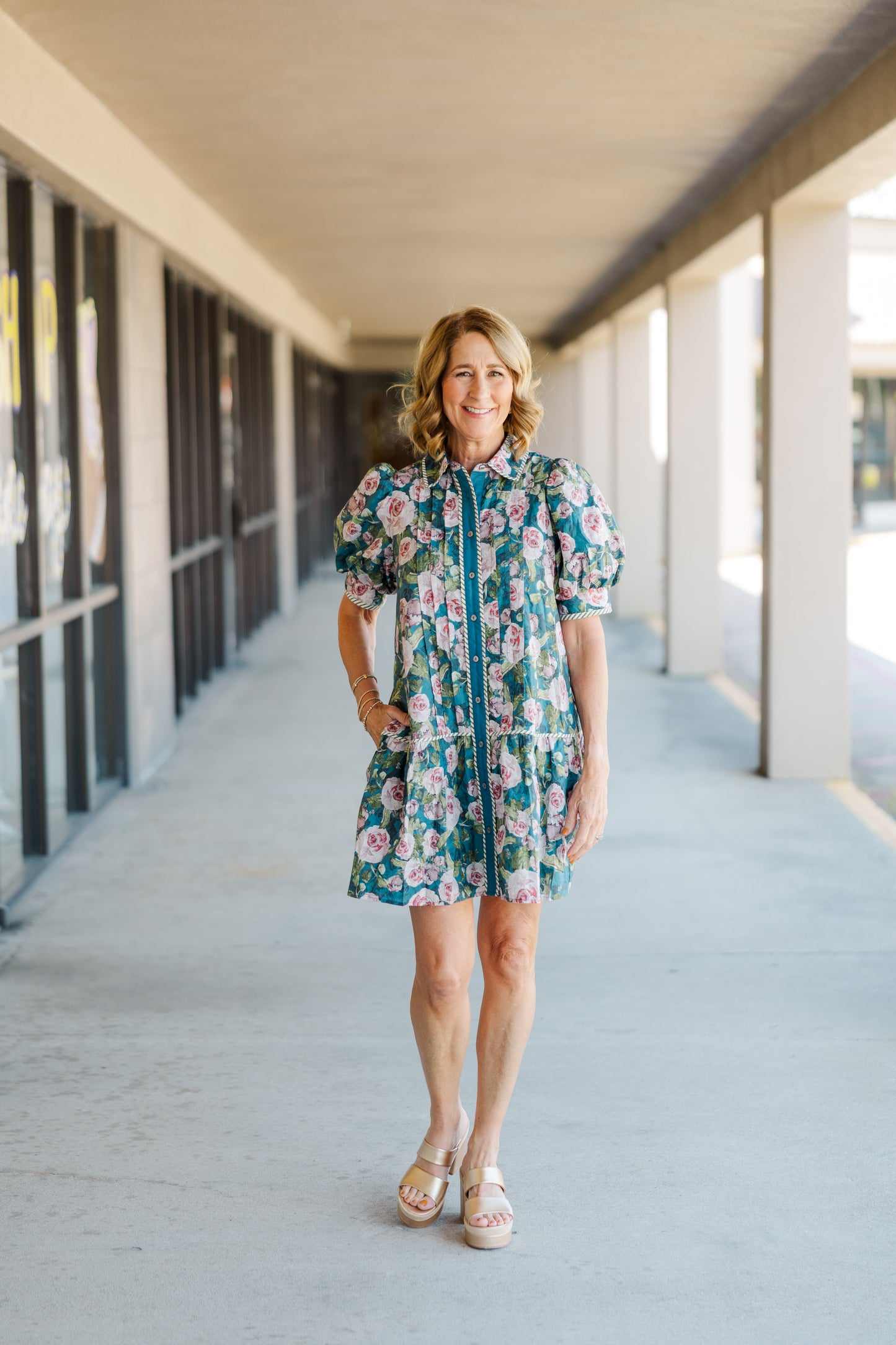 Short Puff Sleeve Dress