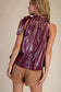 Ruffle Neck Tie Sleeveless Top