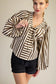 Dolman Lace-Up Blouse