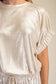 Round Neck Waist Band Top
