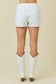Denim Wrap Skort With Pockets