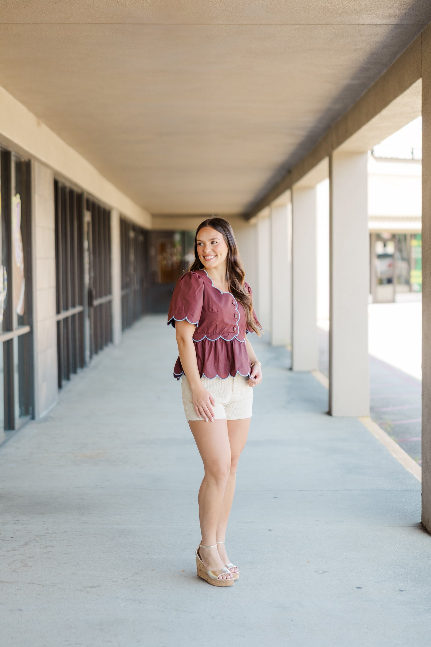 Scallop Trim Top