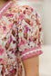 Floral Print Scallop Trim Top