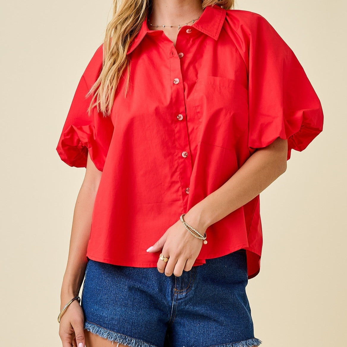 top, holiday top, women's top, button down top