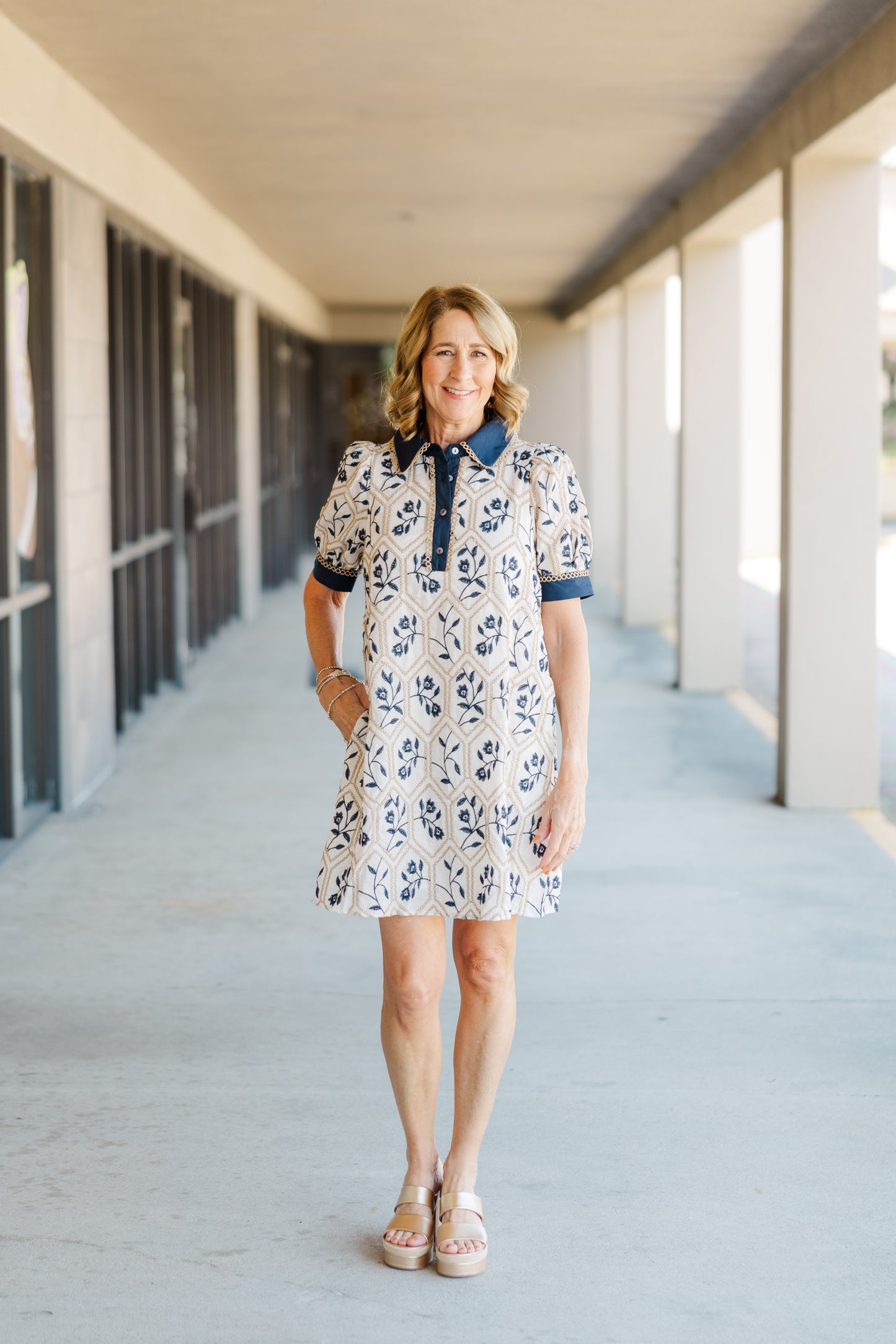 Floral Embroidered Dress