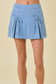 Country concert bottom, family pictures bottom, trendy skirt, bow skirt, pleated skirt, denim skirt, denim mini skirt with bows, denim mini skirt with please, high waisted denim skirt