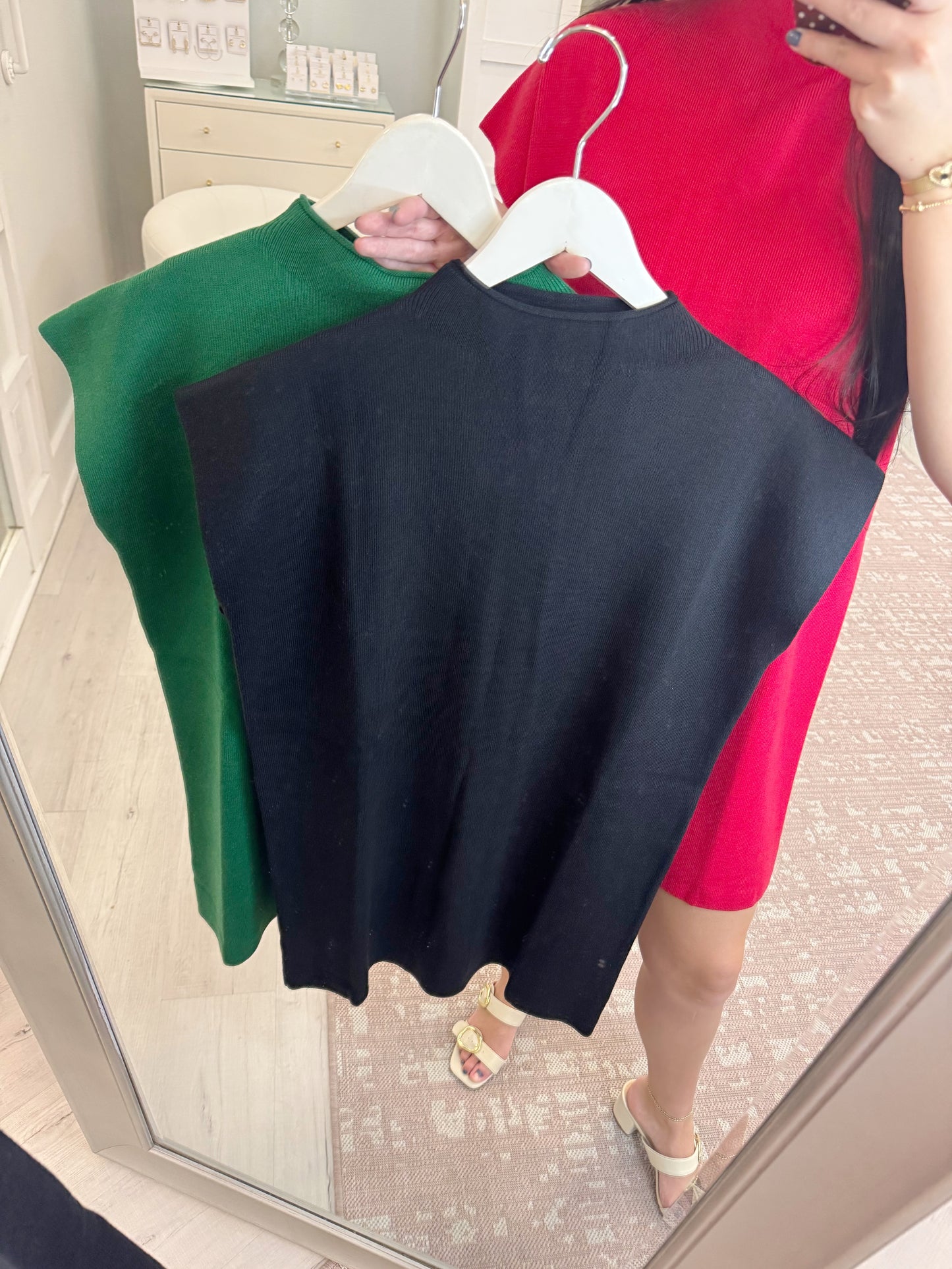 Mock Neck Sweater Dress