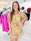Floral Print Collared Mini Dress