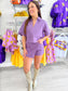 Collared Short Sleeve Top and Skort Set