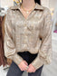 V Neck Button Down