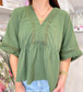 Short Sleeve Peplum Top