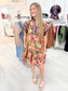 Floral Flutter Sleeve Dress