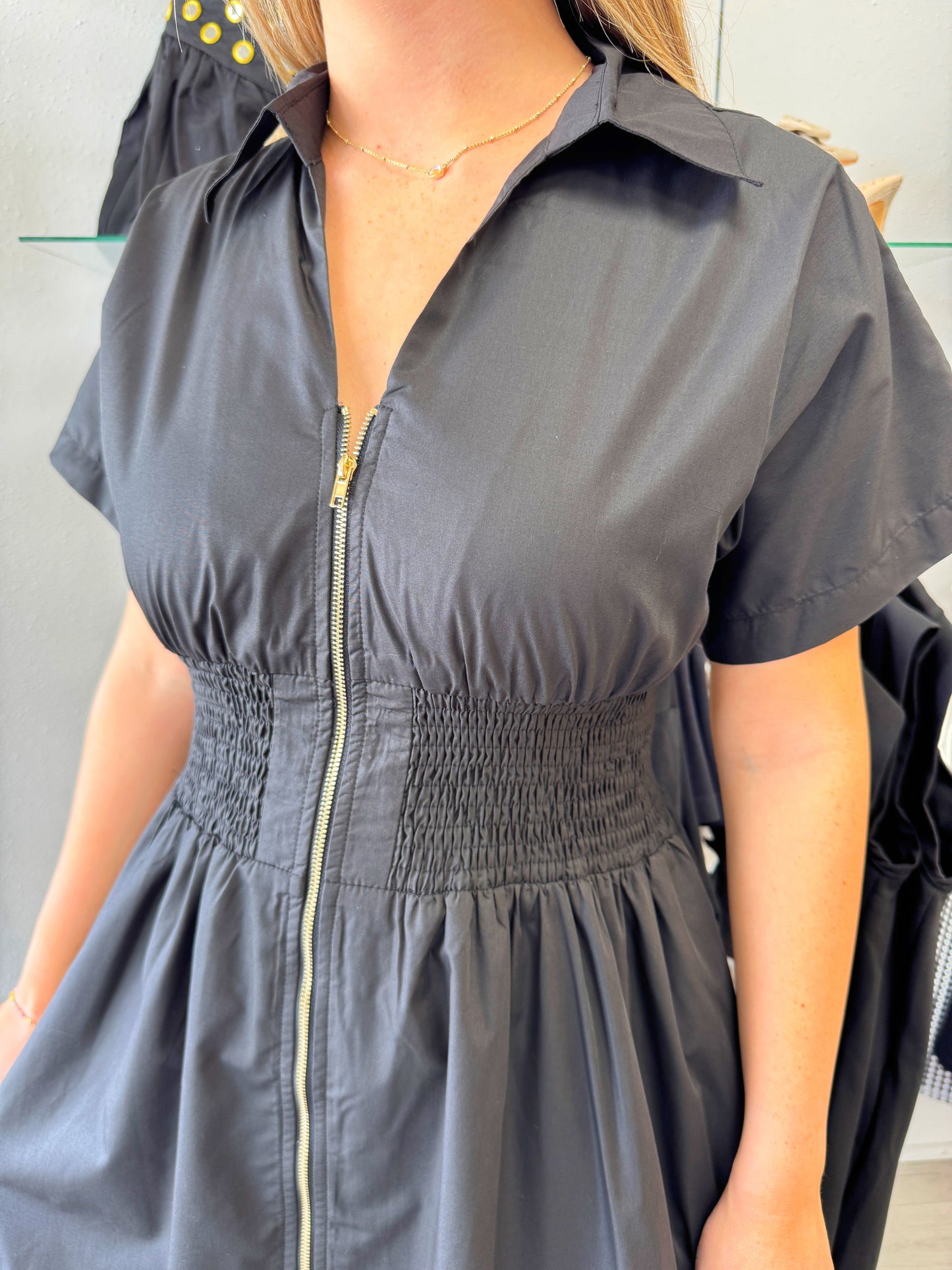Smocked Midi Dress