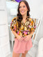 Floral Puff Sleeve Top