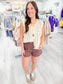 Chunky Knit Gold Button Vest