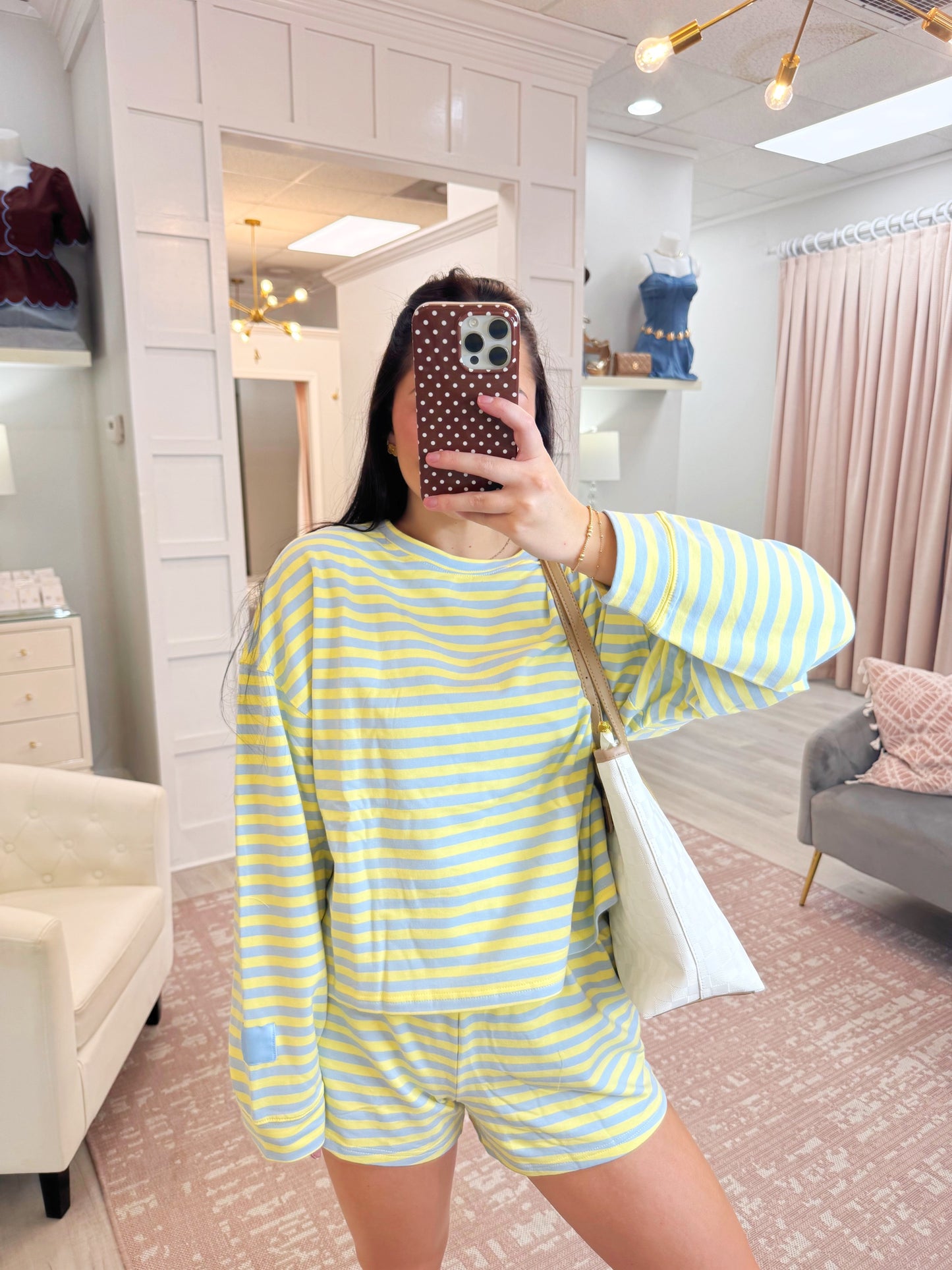 Striped Terry Set