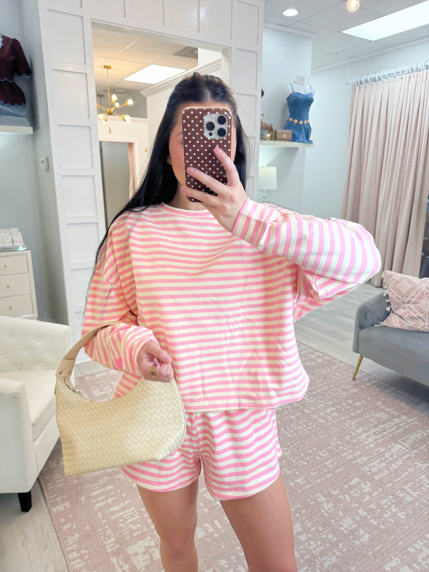 Striped Terry Set