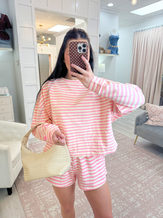 Striped Terry Set