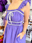 Frill Shoulder Mini Dress