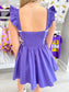 Frill Shoulder Mini Dress