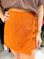 Corduroy Wrap Skort