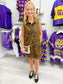 Sleeveless Tiger Print Dress