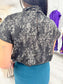 Madarin Collar Short Sleeve Top