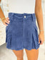 Corduroy Mini Skort