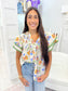 Floral Flutter Sleeve