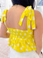 Polka Dot Peplum Top