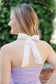 Poplin Halter Contrast Tie Top