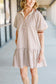 Striped Ruffle Hem Dress