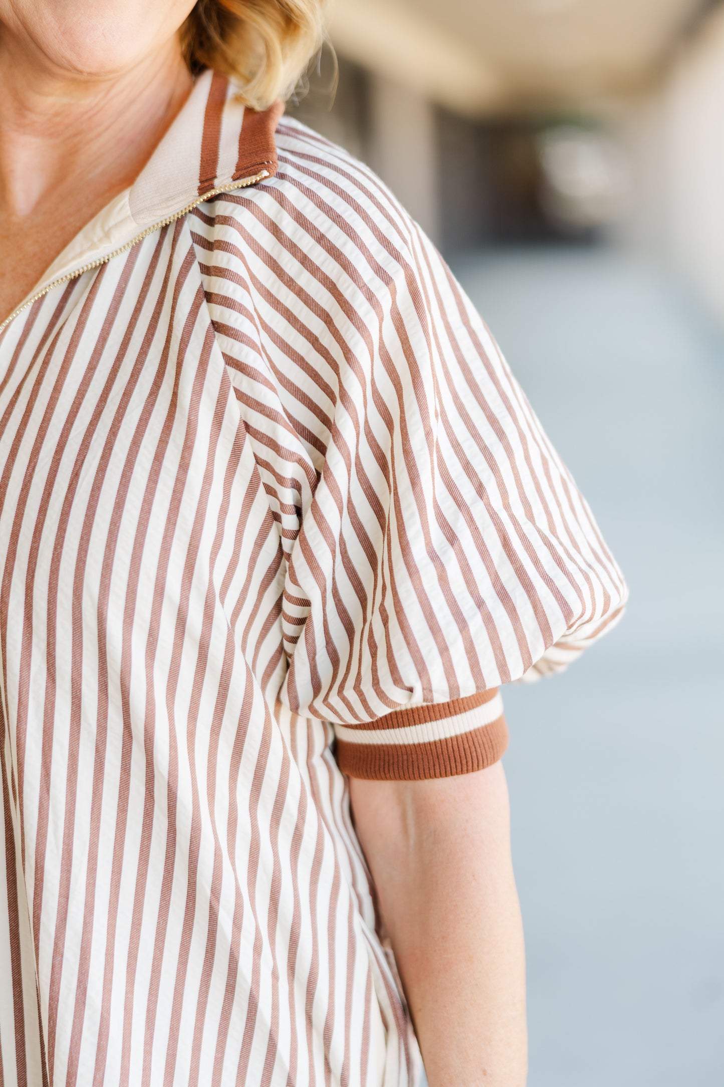 Striped Ruffle Hem Dress