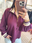 ong sleeve pullover, half zip pullover, knit long sleeve, half zip long sleeve, comfy top, long sleeve comfy top, ENTRO top, ENTRO long sleeve