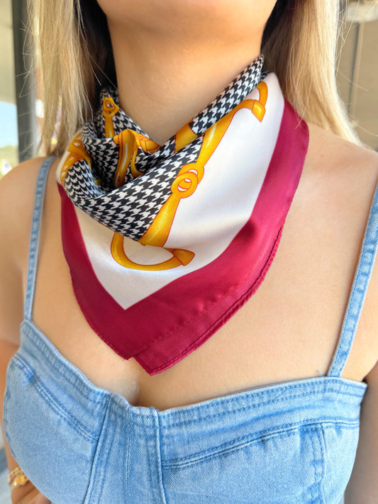 bandana, scarf, silk, satin