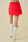 skort, holiday bottoms, pleated skirts, red skirt, red skort