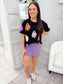 halloween tee, ghost tee, ghost top, halloween sequin top
