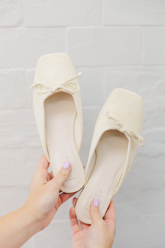 Woven Bow Mule