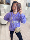 tiger stadium sweatshirt, long sleeve tigers top, game day top, fall game day sweater, tigers sweatshirt, purple sweatshirt, LSU, Stadium sweatshirt, warm sweatshirt, womens sweatshirt 