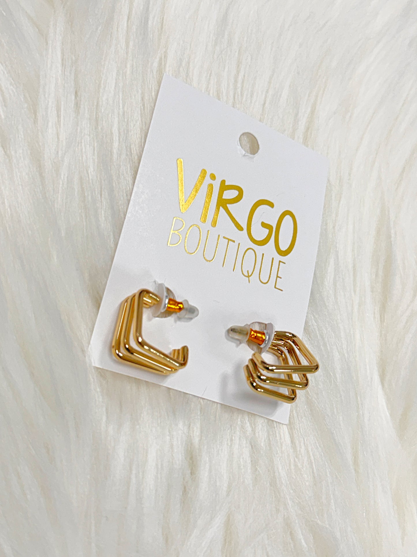gold hoops, triple hoop Huggies, gold hoop Huggies, women's earrings, gold jewelry