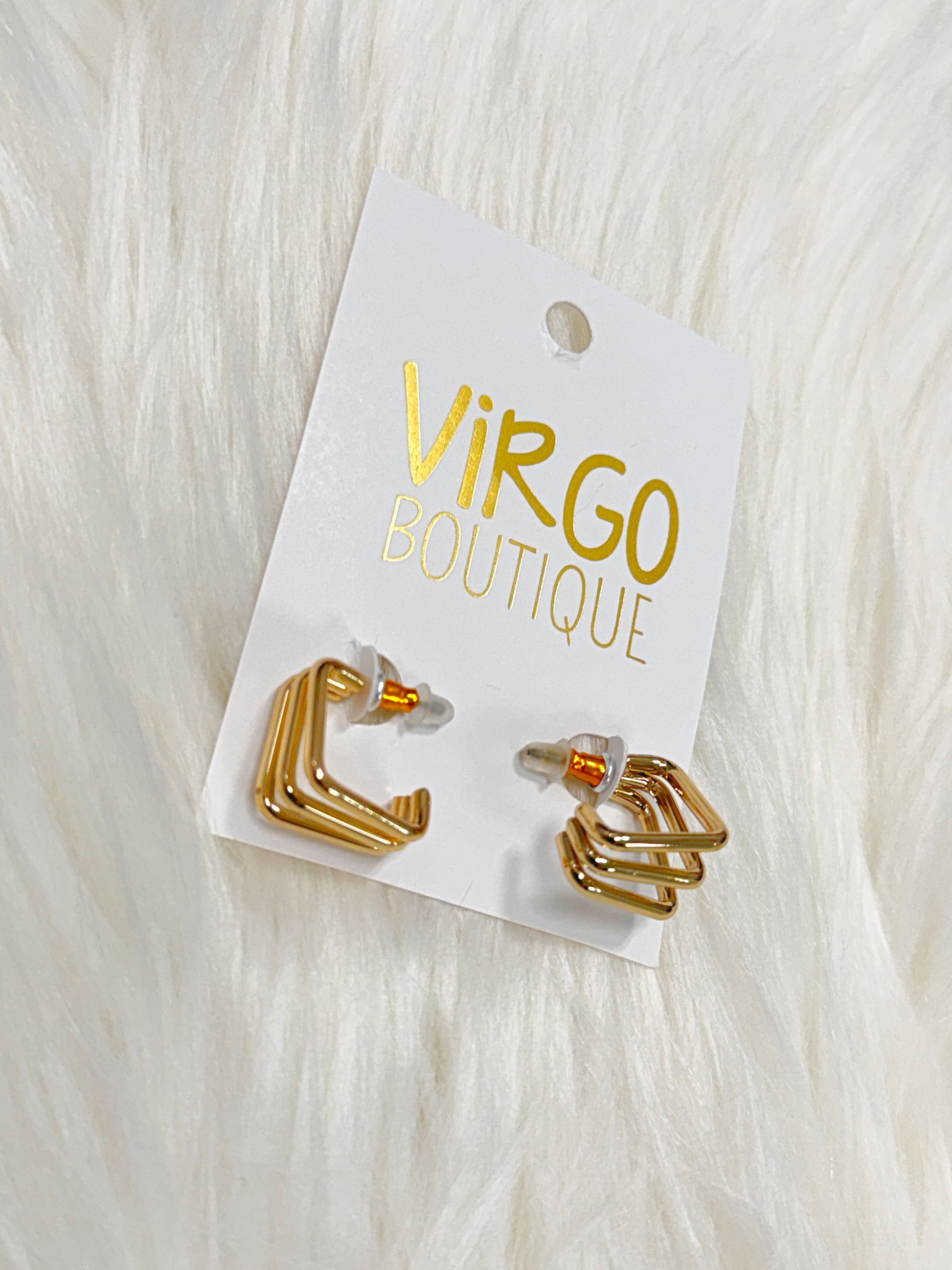 gold hoops, triple hoop Huggies, gold hoop Huggies, women's earrings, gold jewelry
