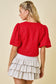 holiday top, trending top, sequin top, bow top