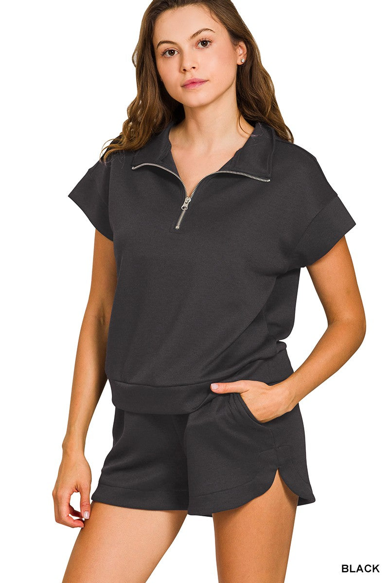 Scuba High Neck Zip Set