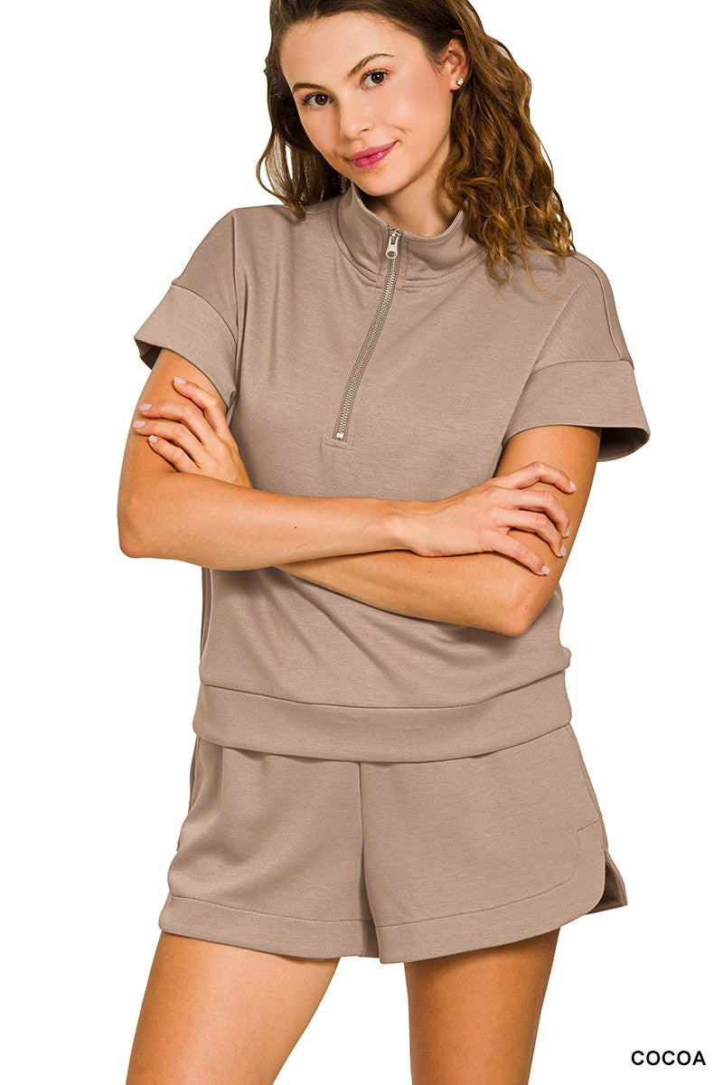 Scuba High Neck Zip Set