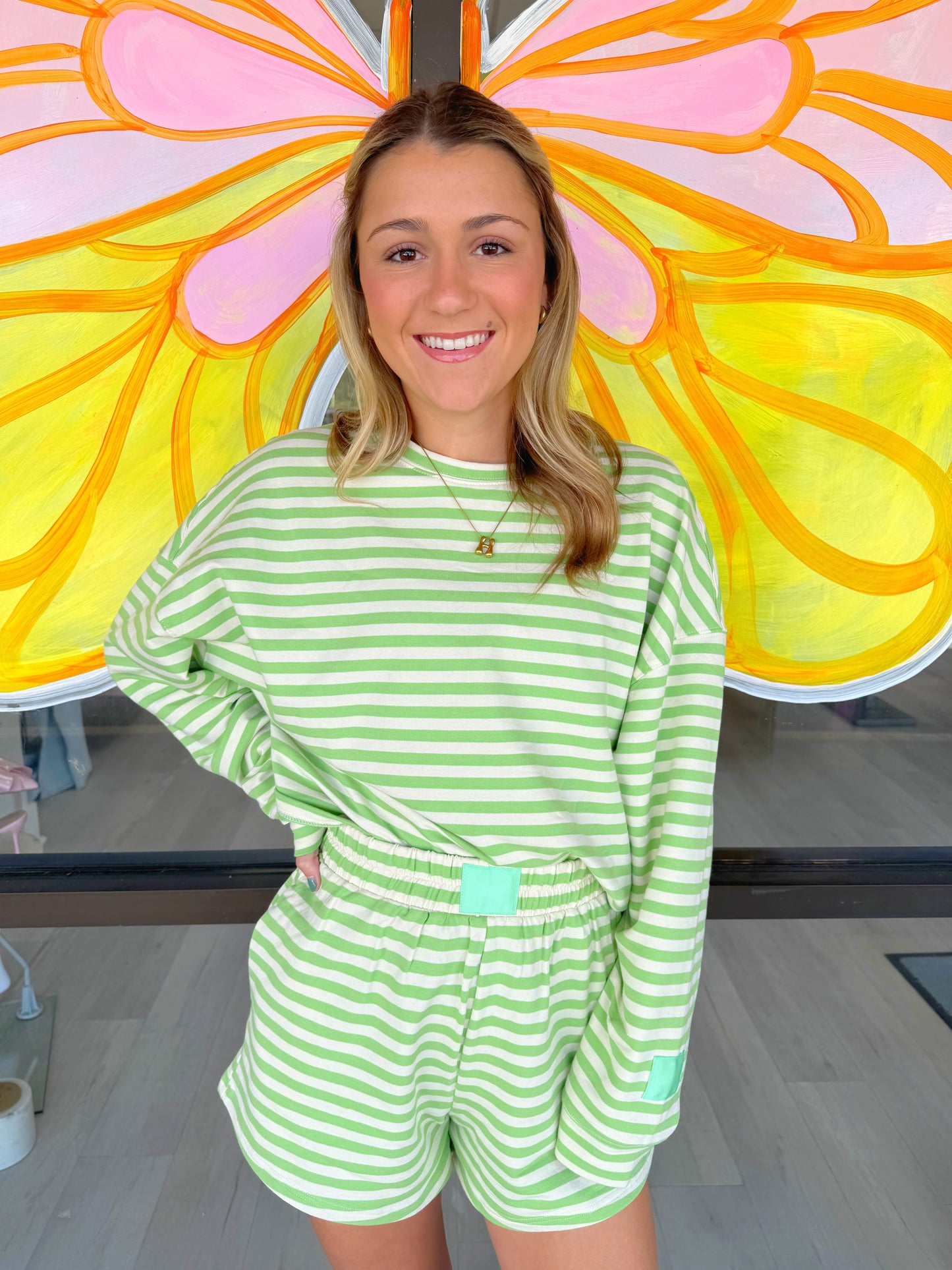 Striped Terry Set