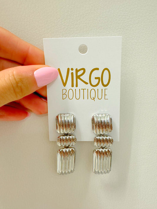 Triple Bar Earring